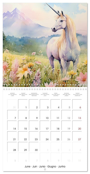 Licornes de conte de fées (CALVENDO Calendrier mensuel 2027)