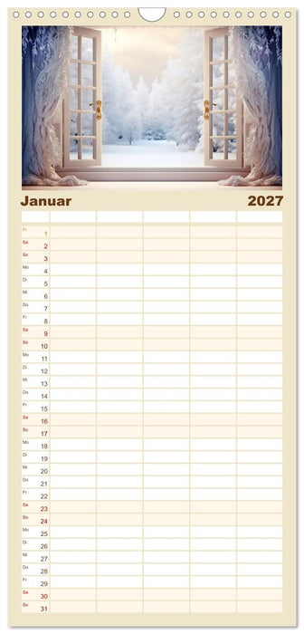 Aus dem Fenster geblickt (CALVENDO Familienplaner 2027)