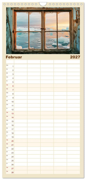 Aus dem Fenster geblickt (CALVENDO Familienplaner 2027)