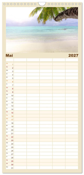 Malediven, Perle im Indischen Ozean (CALVENDO Familienplaner 2027)