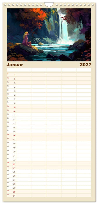 Yoga, die innere Balance (CALVENDO Familienplaner 2027)