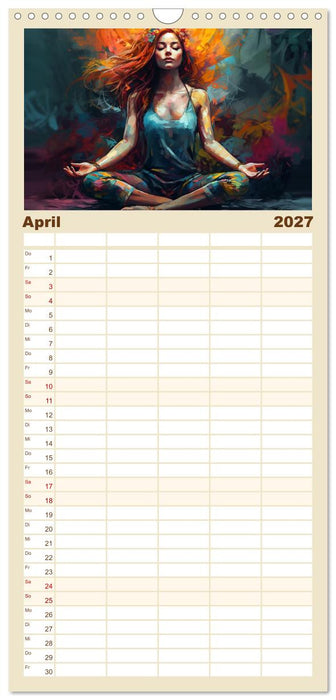 Yoga, die innere Balance (CALVENDO Familienplaner 2027)