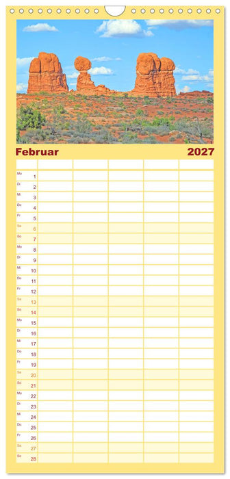 USA - National und State Parks im Nordwesten (CALVENDO Familienplaner 2027)