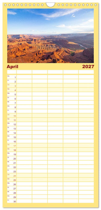 USA - National und State Parks im Nordwesten (CALVENDO Familienplaner 2027)