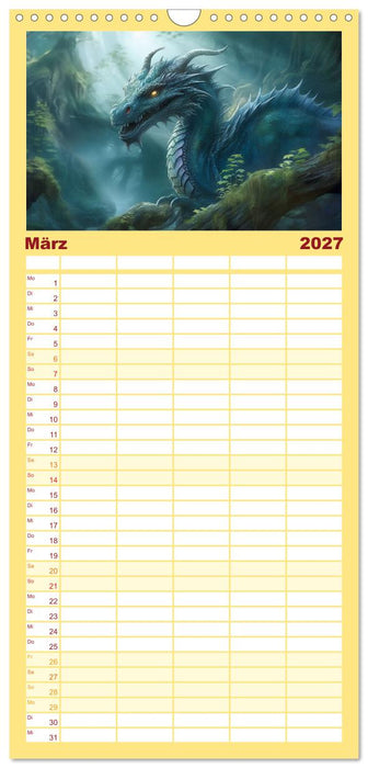 Im Land der schönen Drachen (CALVENDO Familienplaner 2027)