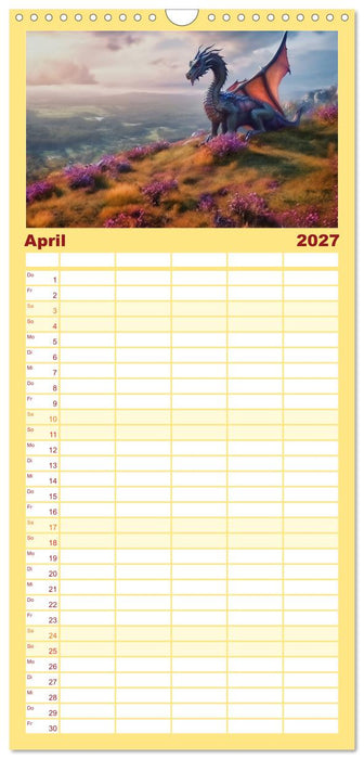 Im Land der schönen Drachen (CALVENDO Familienplaner 2027)