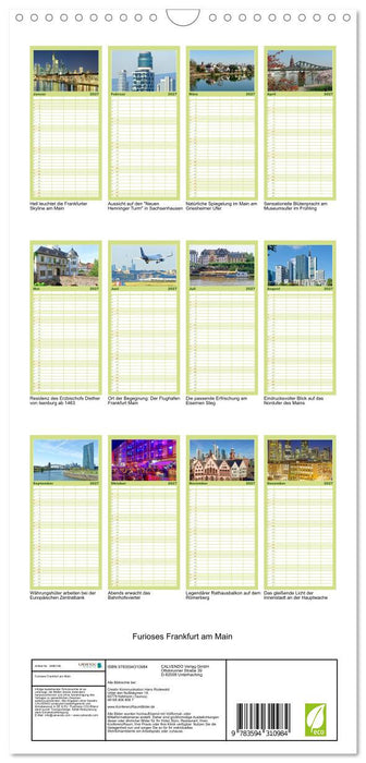 Furioses Frankfurt am Main (CALVENDO Familienplaner 2027)