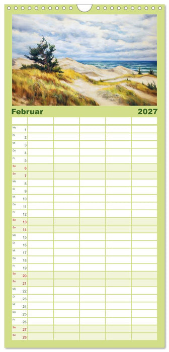 Ostsee-Geflüster - Entspannung am Meer (CALVENDO Familienplaner 2027)