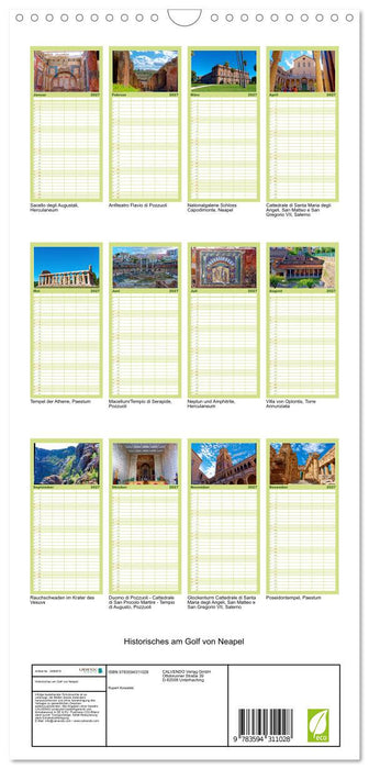 Historisches am Golf von Neapel (CALVENDO Familienplaner 2027)