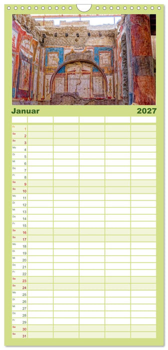 Historisches am Golf von Neapel (CALVENDO Familienplaner 2027)