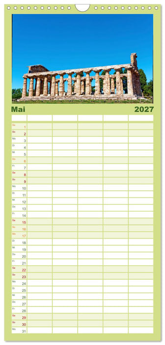Historisches am Golf von Neapel (CALVENDO Familienplaner 2027)