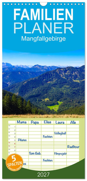 Mangfallgebirge (CALVENDO Familienplaner 2027)