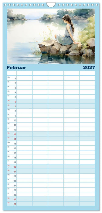 Neulich am Wasser (CALVENDO Familienplaner 2027)
