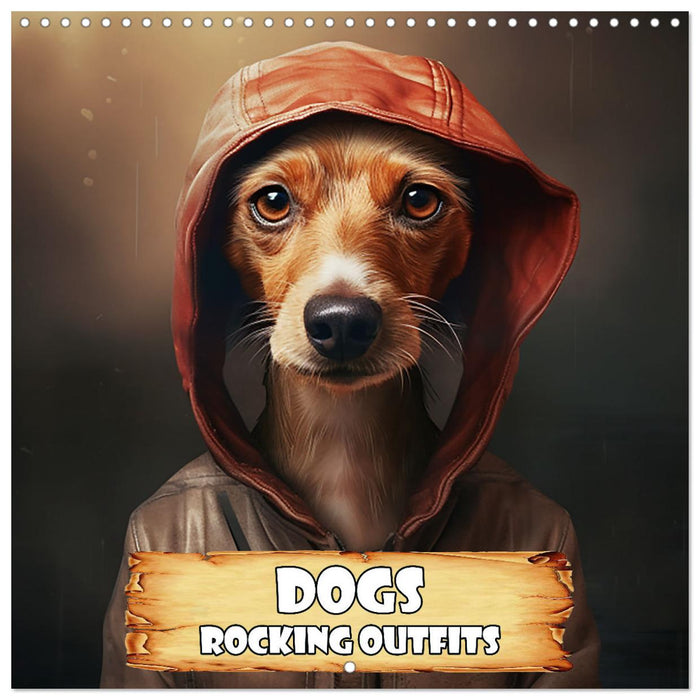 Dogs rocking outfits (CALVENDO Monthly Calendar 2027)