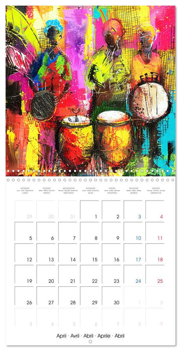 Colorful Raw Art (CALVENDO Monthly Calendar 2027)