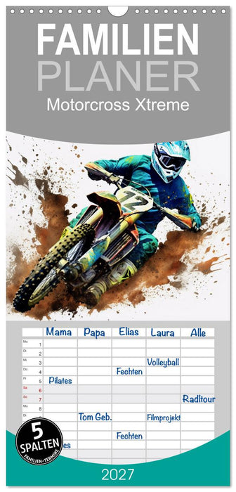 Motorcross Xtreme (CALVENDO Familienplaner 2027)