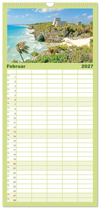 Mexiko: Natur mit Geschichte (CALVENDO Familienplaner 2027)