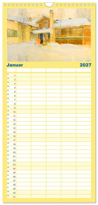Schwedens heile Welt (CALVENDO Familienplaner 2027)
