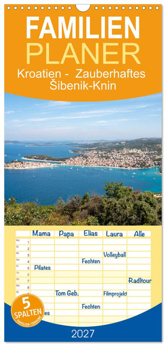 Kroatien - Zauberhaftes Šibenik-Knin (CALVENDO Familienplaner 2027)