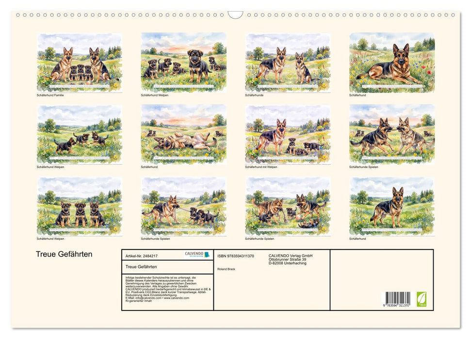 Treue Gefährten (CALVENDO Wandkalender 2027)