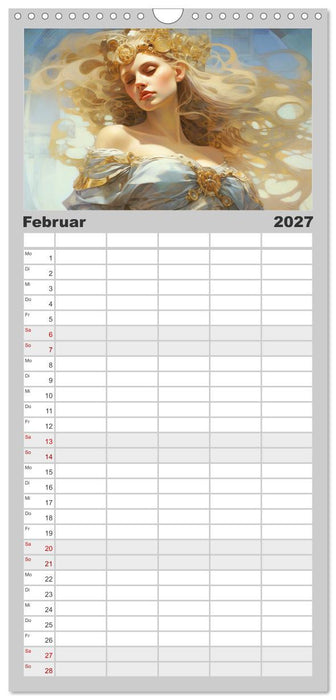 Götter der Antike. Inspiriert von den Bewohnern des Olymp (CALVENDO Familienplaner 2027)
