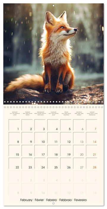 Les renards, des créatures si mignonnes (CALVENDO Calendrier mensuel 2027)