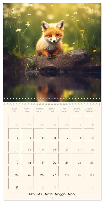 Les renards, des créatures si mignonnes (CALVENDO Calendrier mensuel 2027)