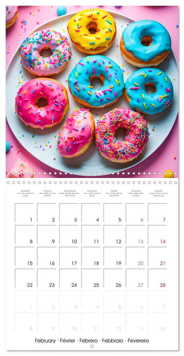 Happy birthday with ai donuts (CALVENDO Monthly Calendar 2027)