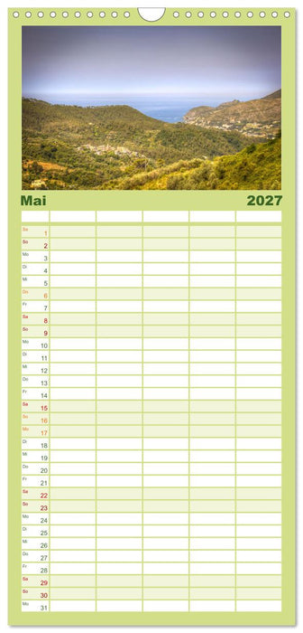 Italienische Riviera Cinque Terre (CALVENDO Familienplaner 2027)