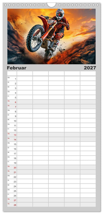 Motorcross Welt (CALVENDO Familienplaner 2027)