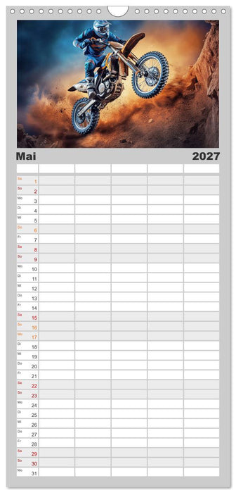 Motorcross Welt (CALVENDO Familienplaner 2027)