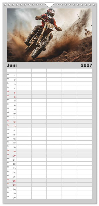 Motorcross Welt (CALVENDO Familienplaner 2027)
