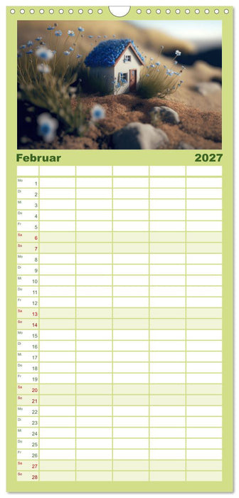Märchen Mini-Häuschen (CALVENDO Familienplaner 2027)