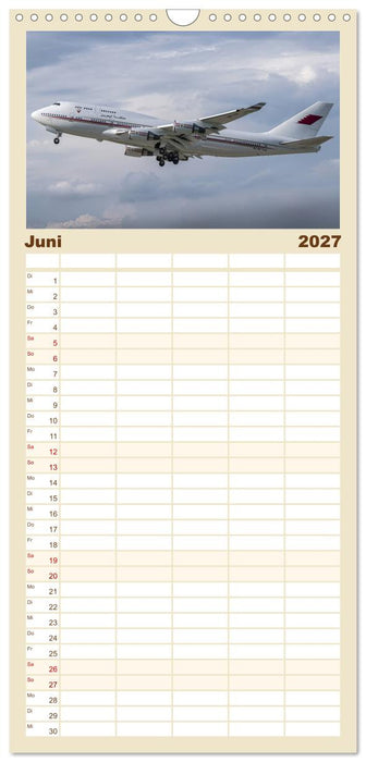 Boeing 747 Kalender (CALVENDO Familienplaner 2027)
