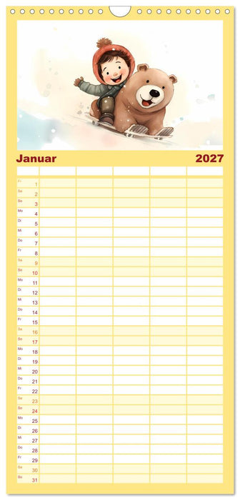 Bärige Illustrationen (CALVENDO Familienplaner 2027)