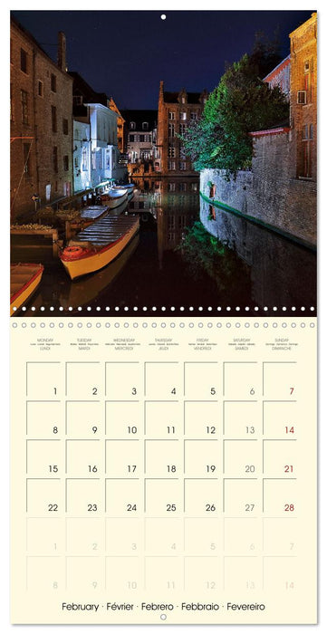 Gand et Bruges au crépuscule (CALVENDO Calendrier mensuel 2027)