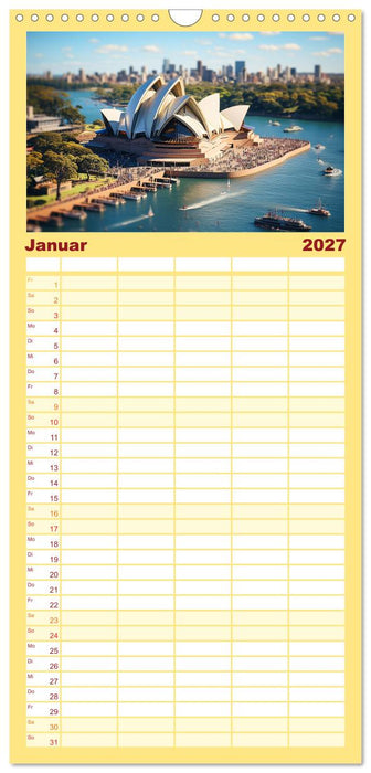 Urlaub in Miniatur (CALVENDO Familienplaner 2027)
