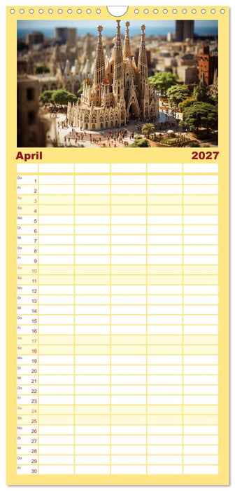 Urlaub in Miniatur (CALVENDO Familienplaner 2027)