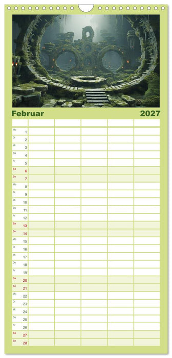 Irrgärten und Labyrinthe (CALVENDO Familienplaner 2027)