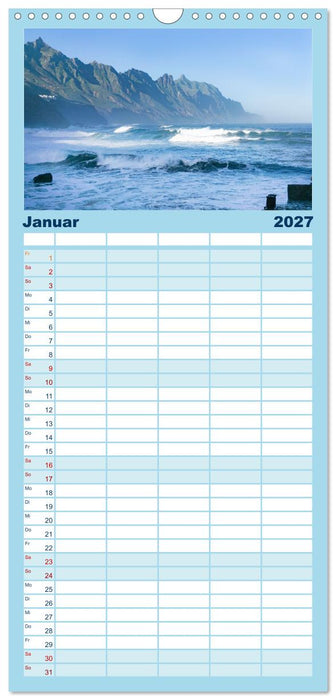 Kanaren - wunderschöne Inseln im Atlantik (CALVENDO Familienplaner 2027)