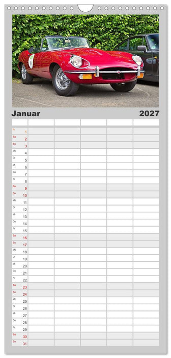 Der schönste Sportwagen der Welt (CALVENDO Familienplaner 2027)