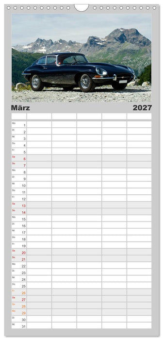 Der schönste Sportwagen der Welt (CALVENDO Familienplaner 2027)