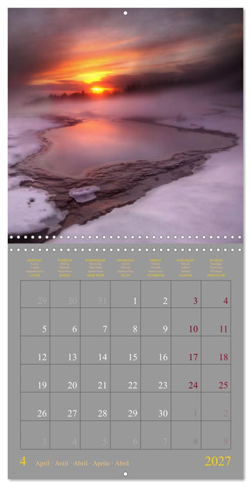 Iceland - the land of ice and fire (CALVENDO Monthly Calendar 2027)