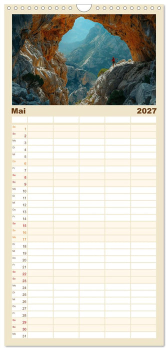 Vertikale Freiheit (CALVENDO Familienplaner 2027)