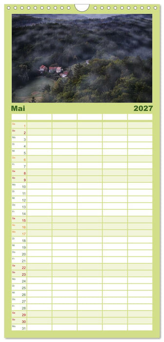 Naturparadies Sächsische Schweiz (CALVENDO Familienplaner 2027)