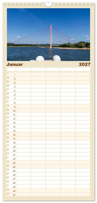 Eine Kreuzfahrt auf dem Rhein (CALVENDO Familienplaner 2027)