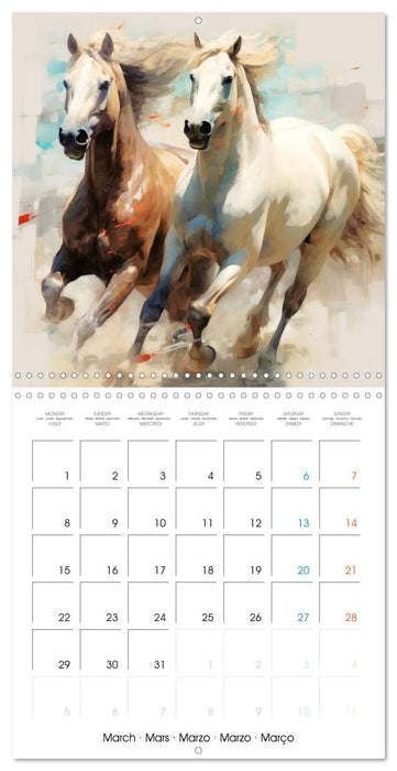 Élégance équine (CALVENDO Calendrier mensuel 2027)