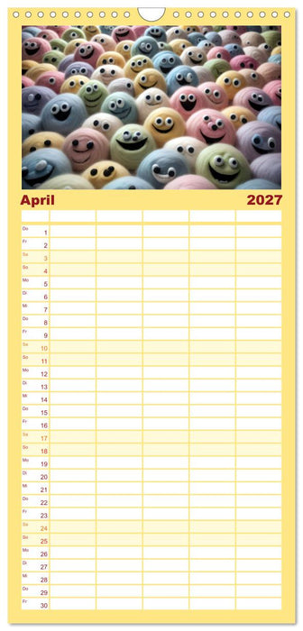 Bitte lächeln. Am besten jeden Tag. (CALVENDO Familienplaner 2027)