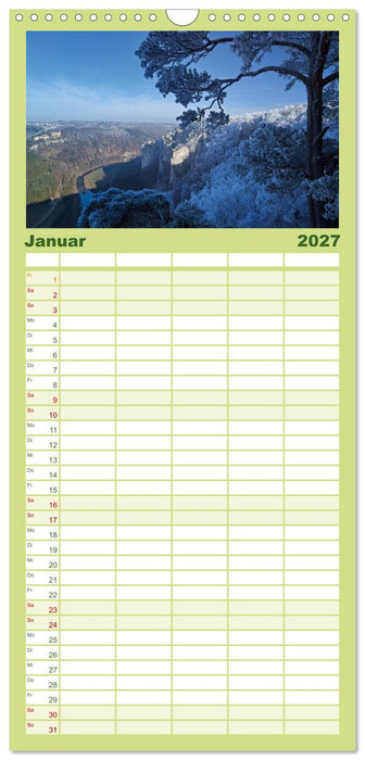 Große Landschaft Obere Donau (CALVENDO Familienplaner 2027)