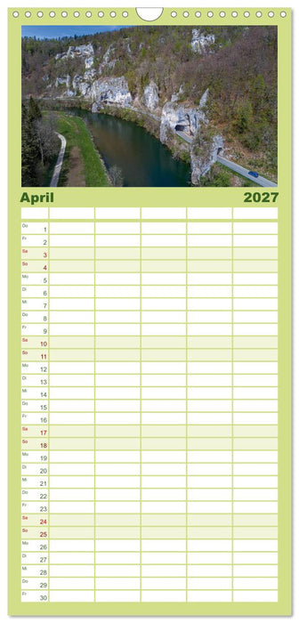 Große Landschaft Obere Donau (CALVENDO Familienplaner 2027)